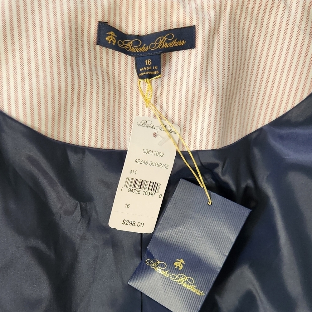 New!Brooks Brothers‎ Stretch Cotton Nautical Jacket - Picture 12 of 16